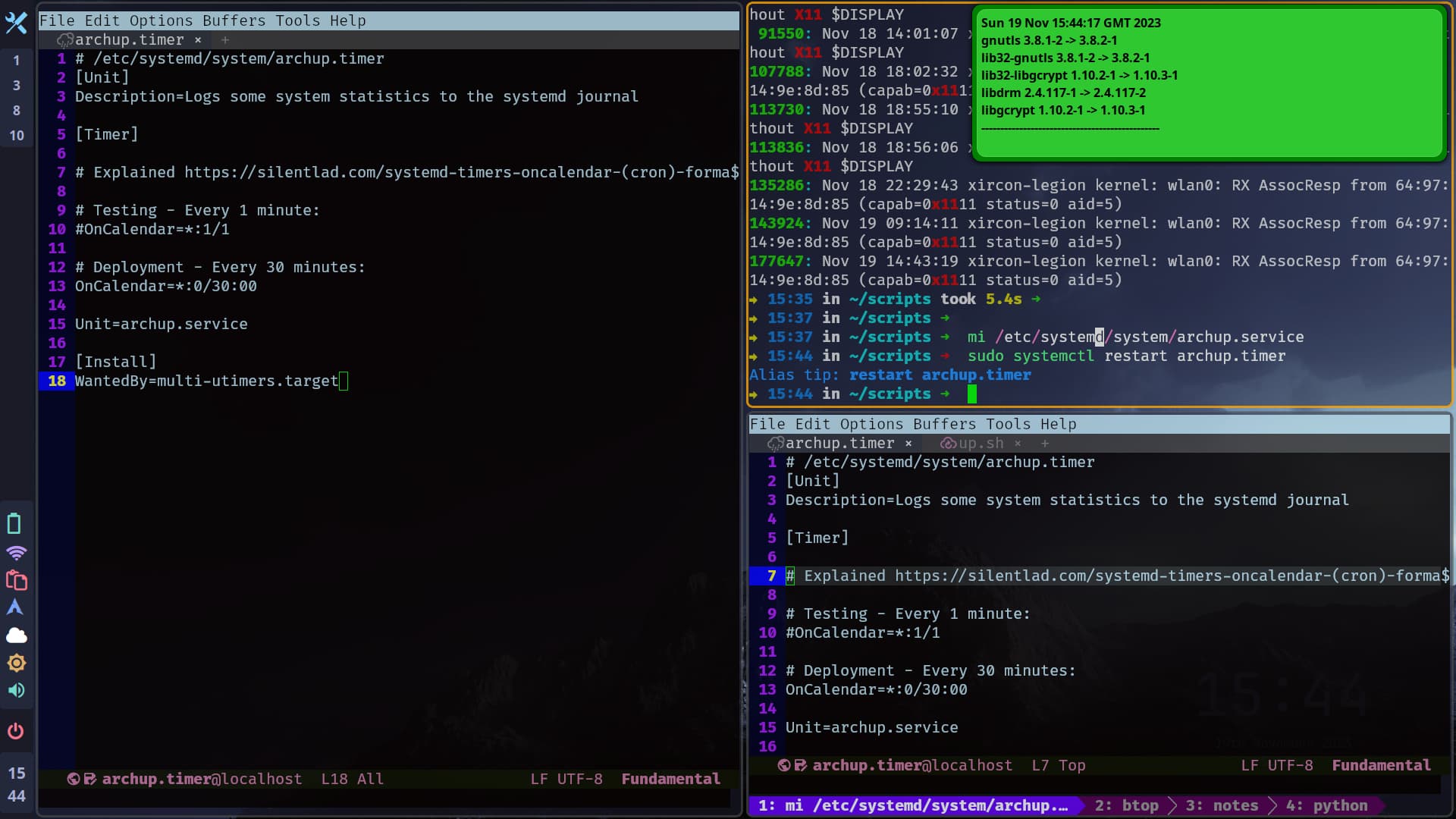[Tutorial] systemd timer that can send a notification Wiki entry
