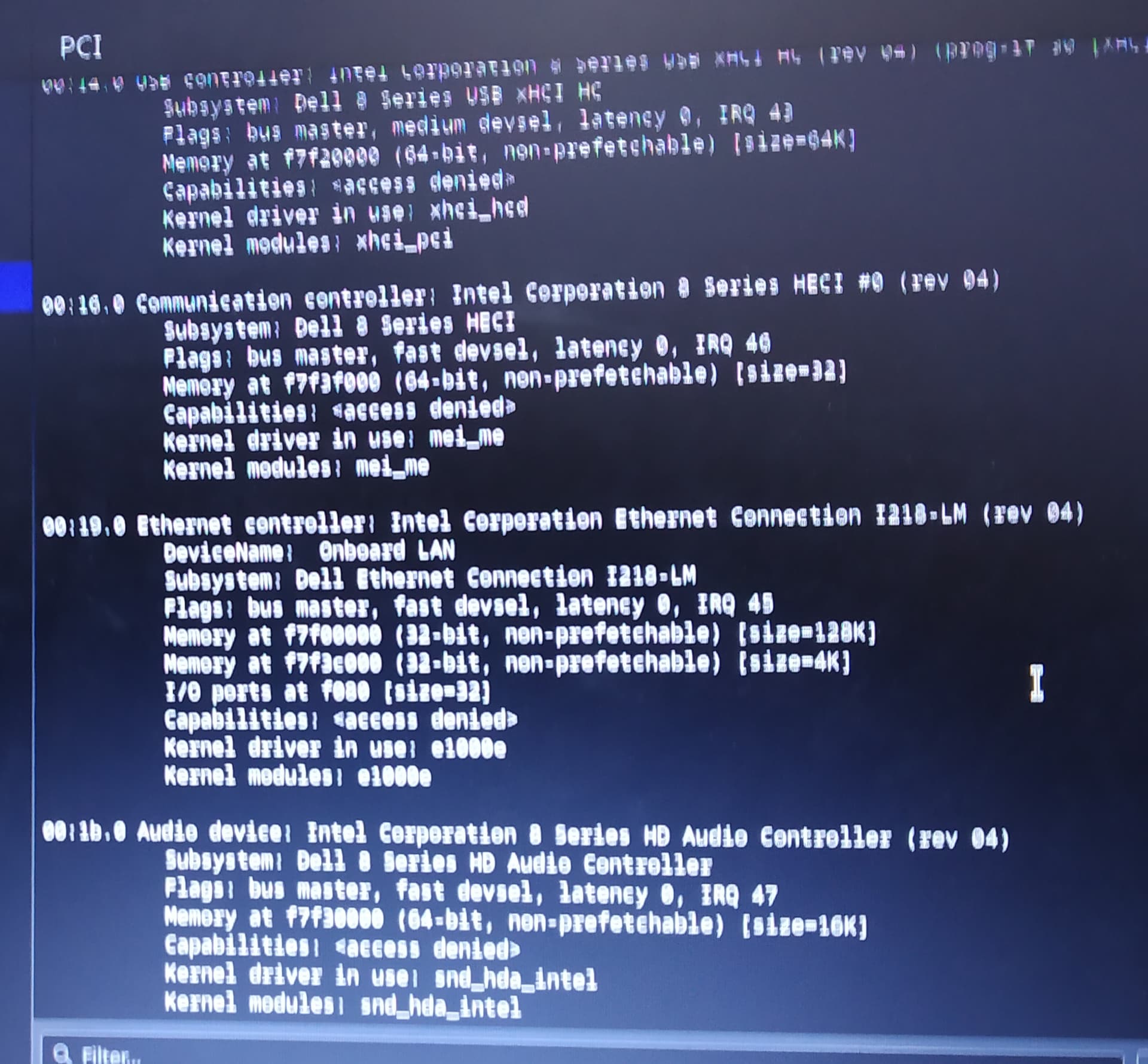 My Dell Laptop network adapters not recognized Kernel, boot, graphics
