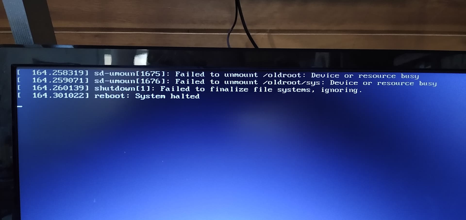Turning off the pc does not work - Kernel, boot, graphics