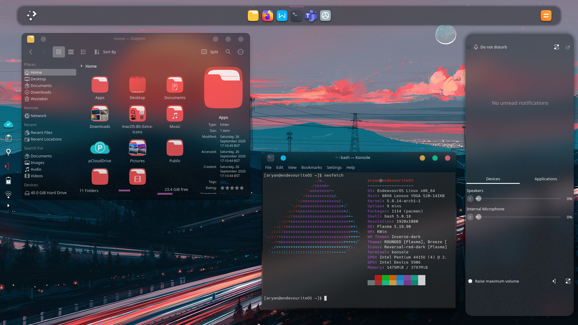 Share Your Desktop 2424 by freebird54 Lounge EndeavourOS