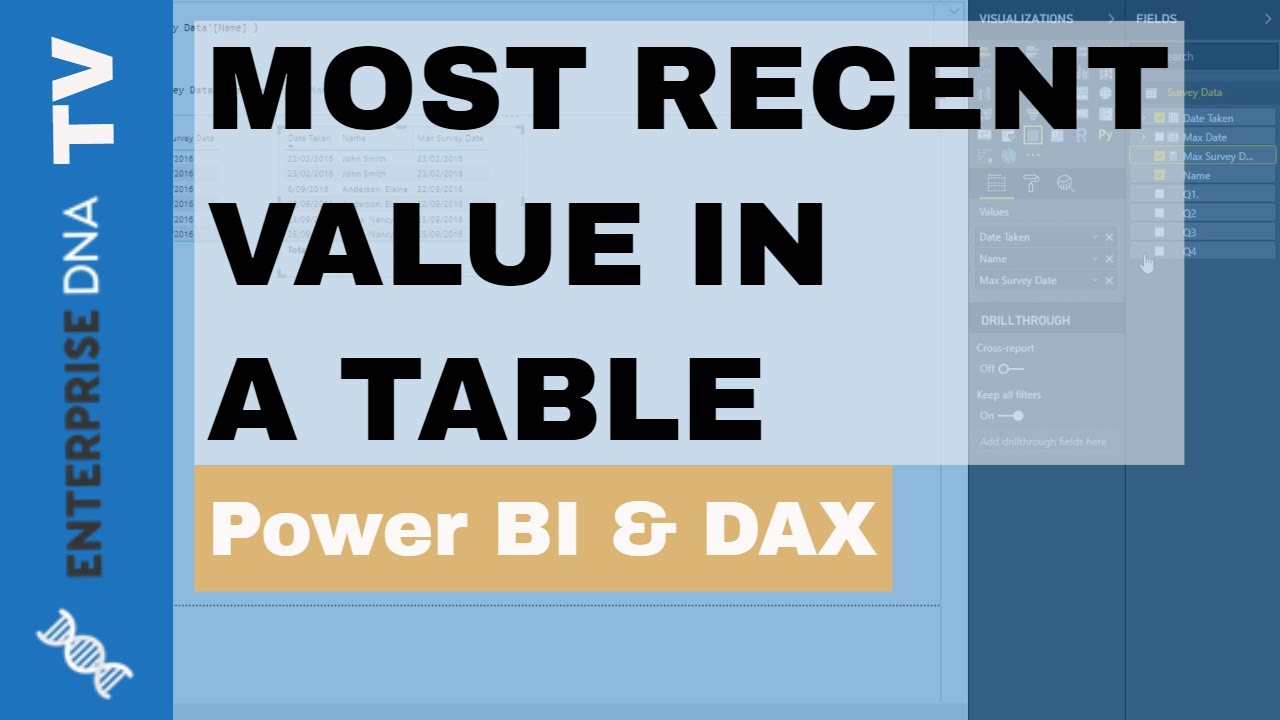 Calculate Max Value in a Column Based on Another Column (Group) DAX Calculations Enterprise