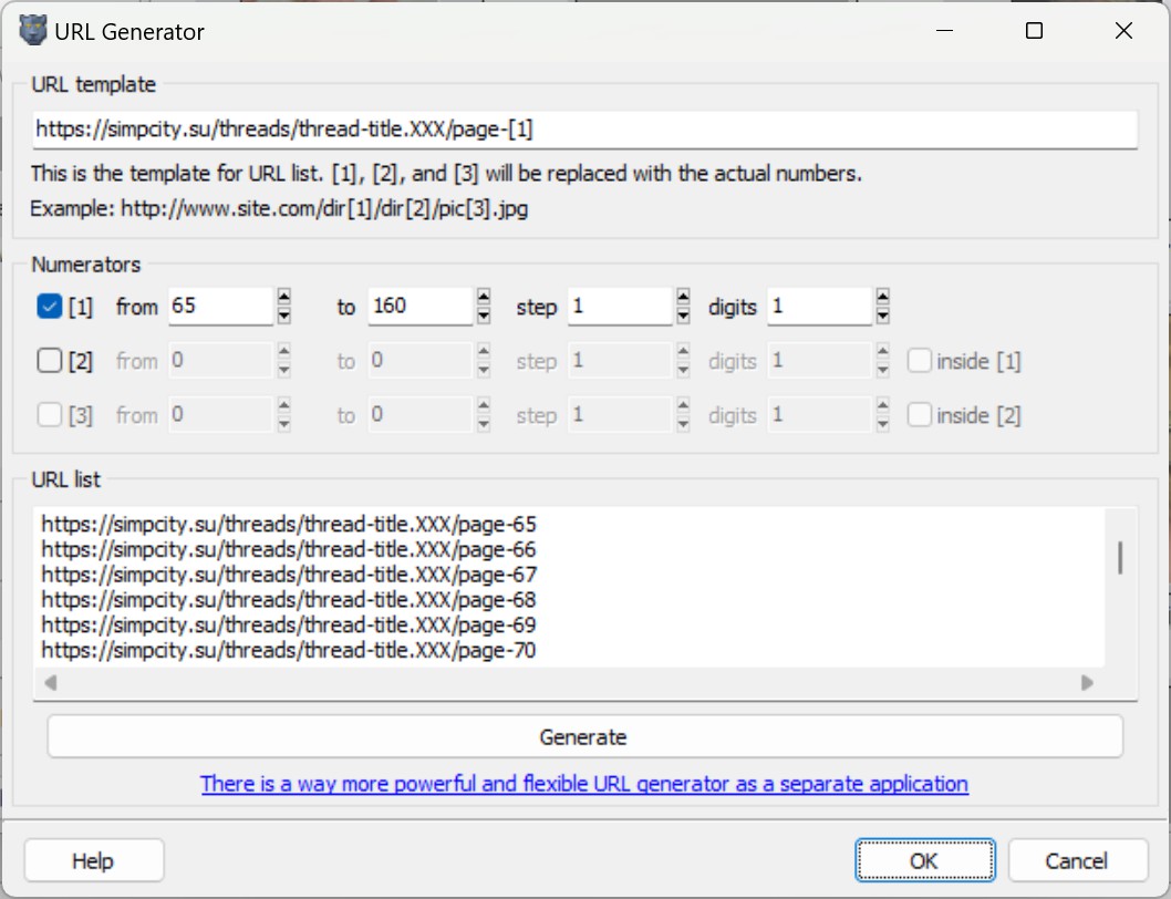 SimpCity Template Download Specific Pages