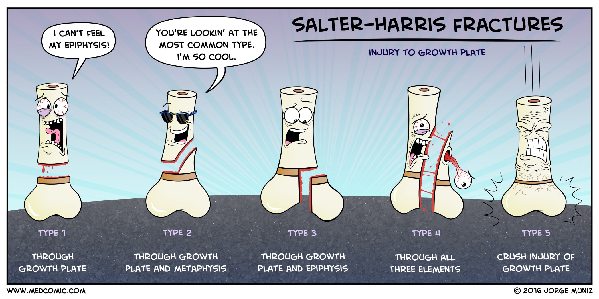 For Comic Lovers, Fun Way To Study SalterHarris Fractures Remix