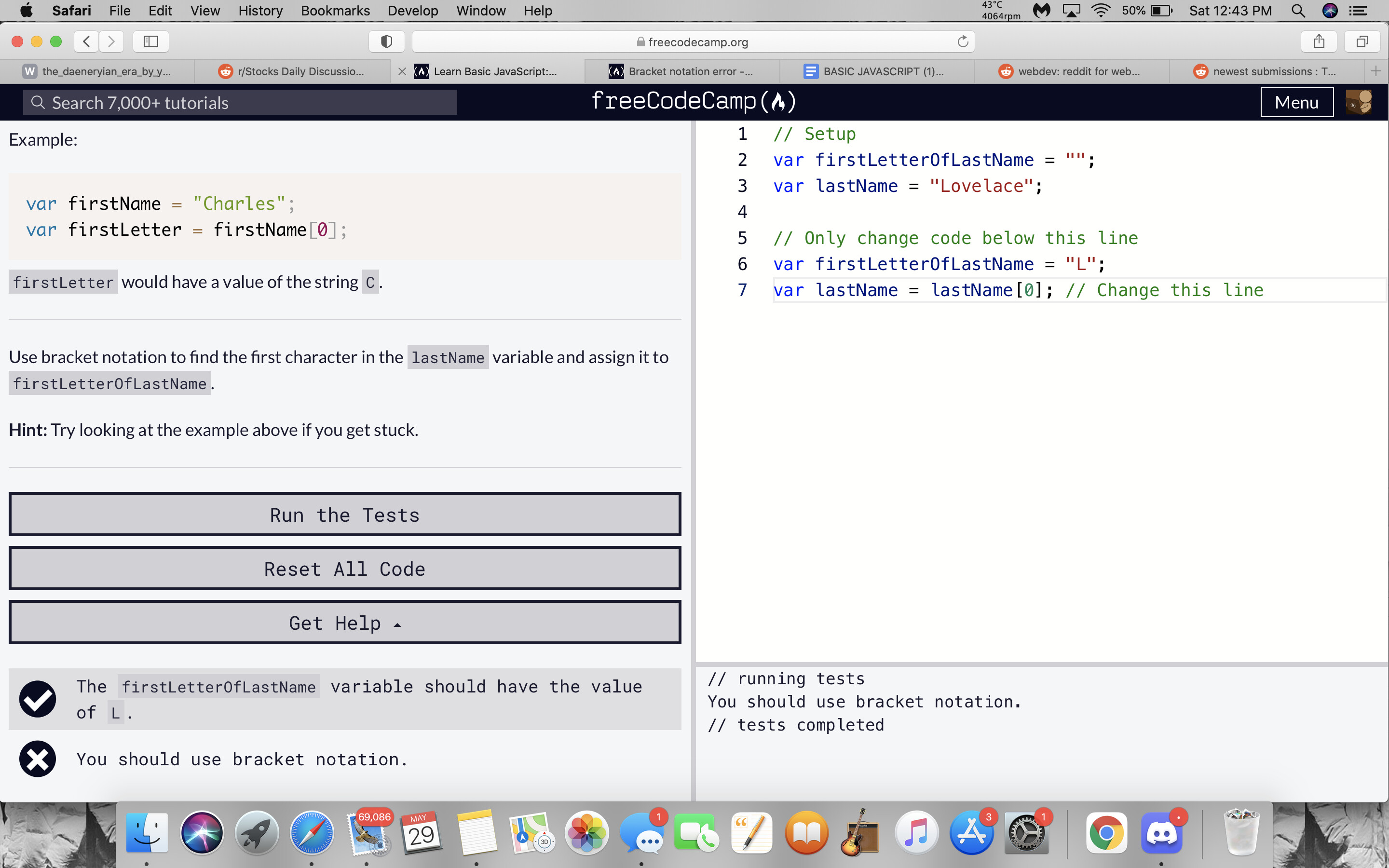Bracket notation error JavaScript The freeCodeCamp Forum