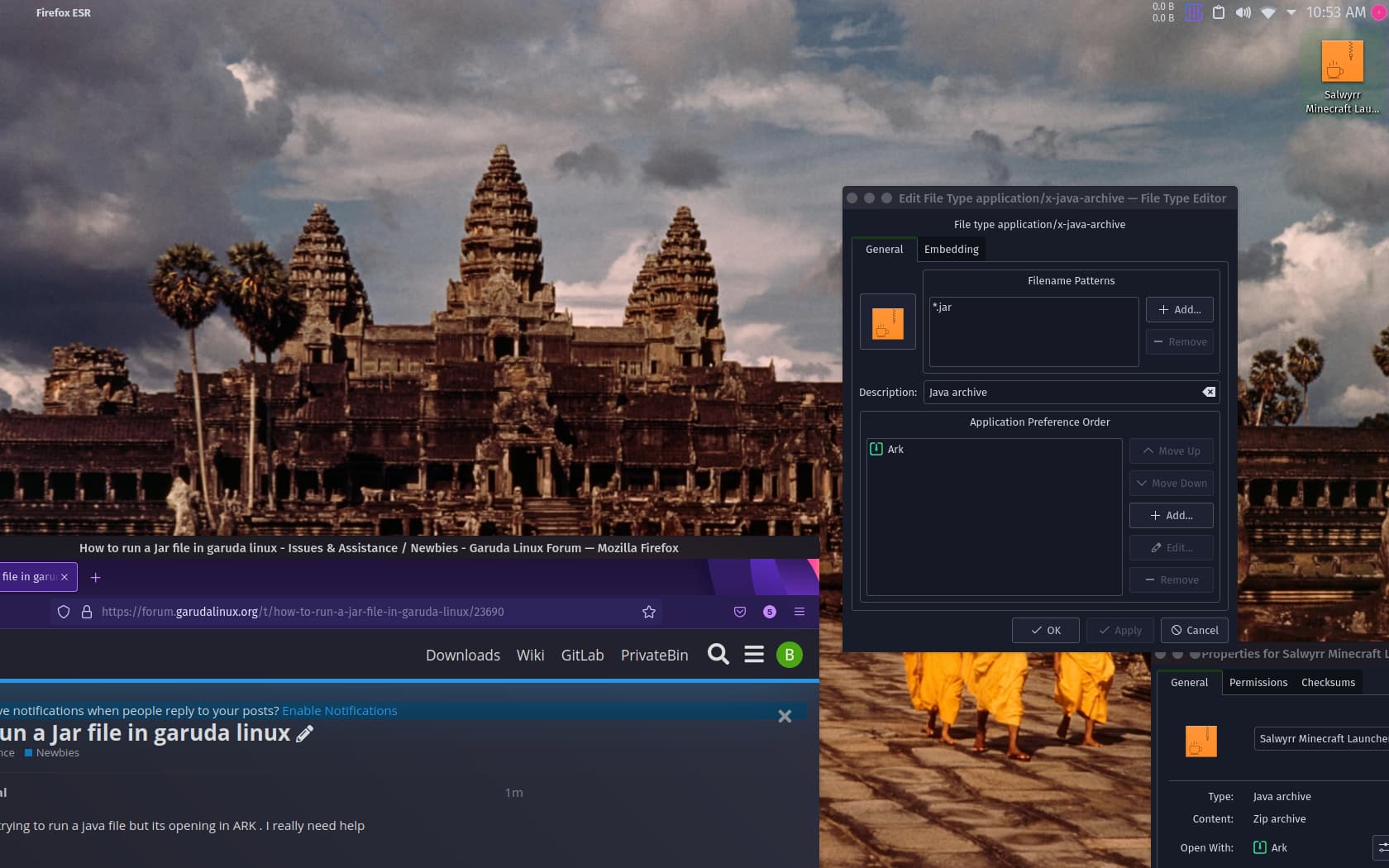 How to run a Jar file in garuda linux Unsupported Software (AUR