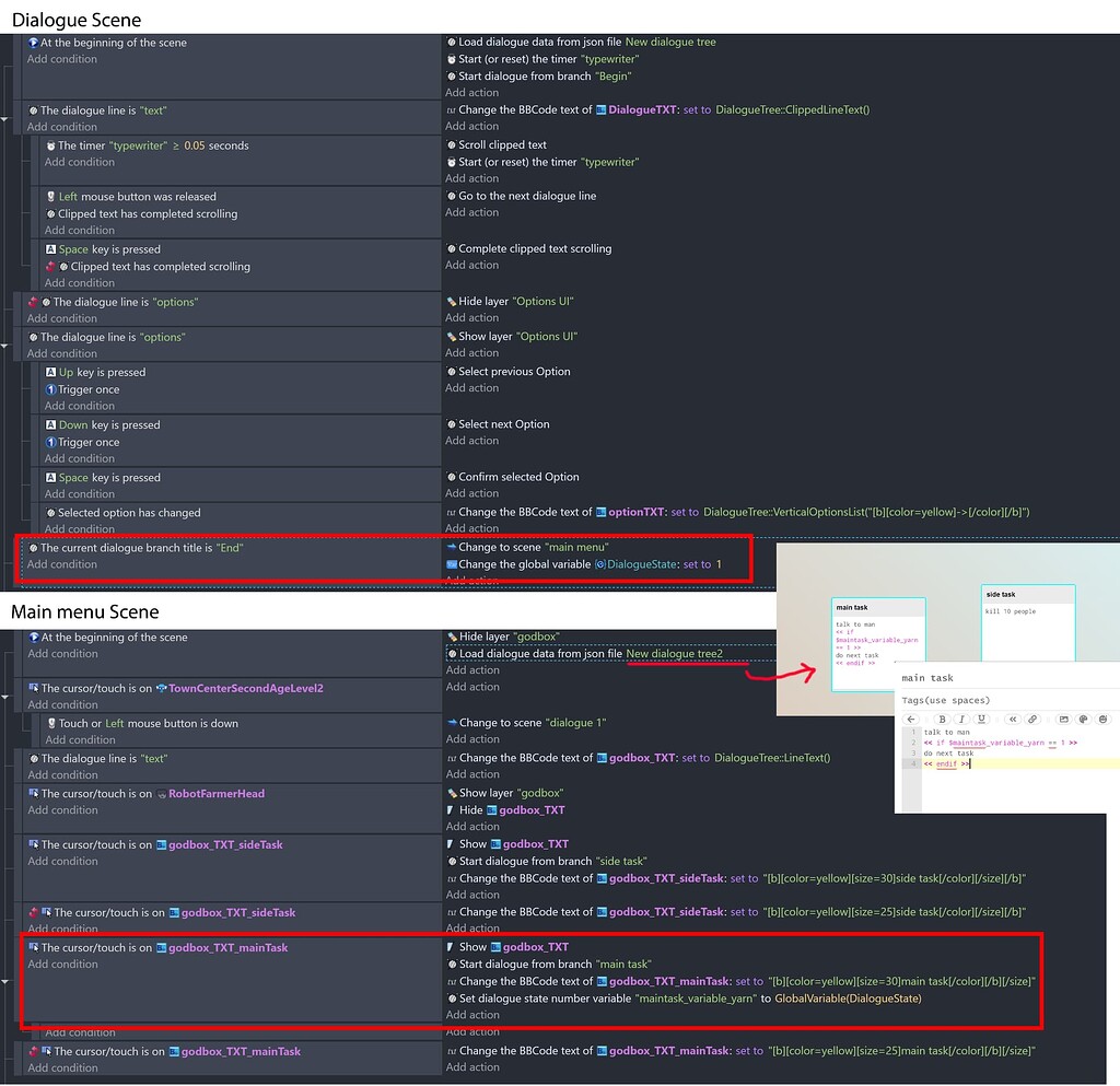 [Solved] Global variables and Yarn How do I...? GDevelop Forum