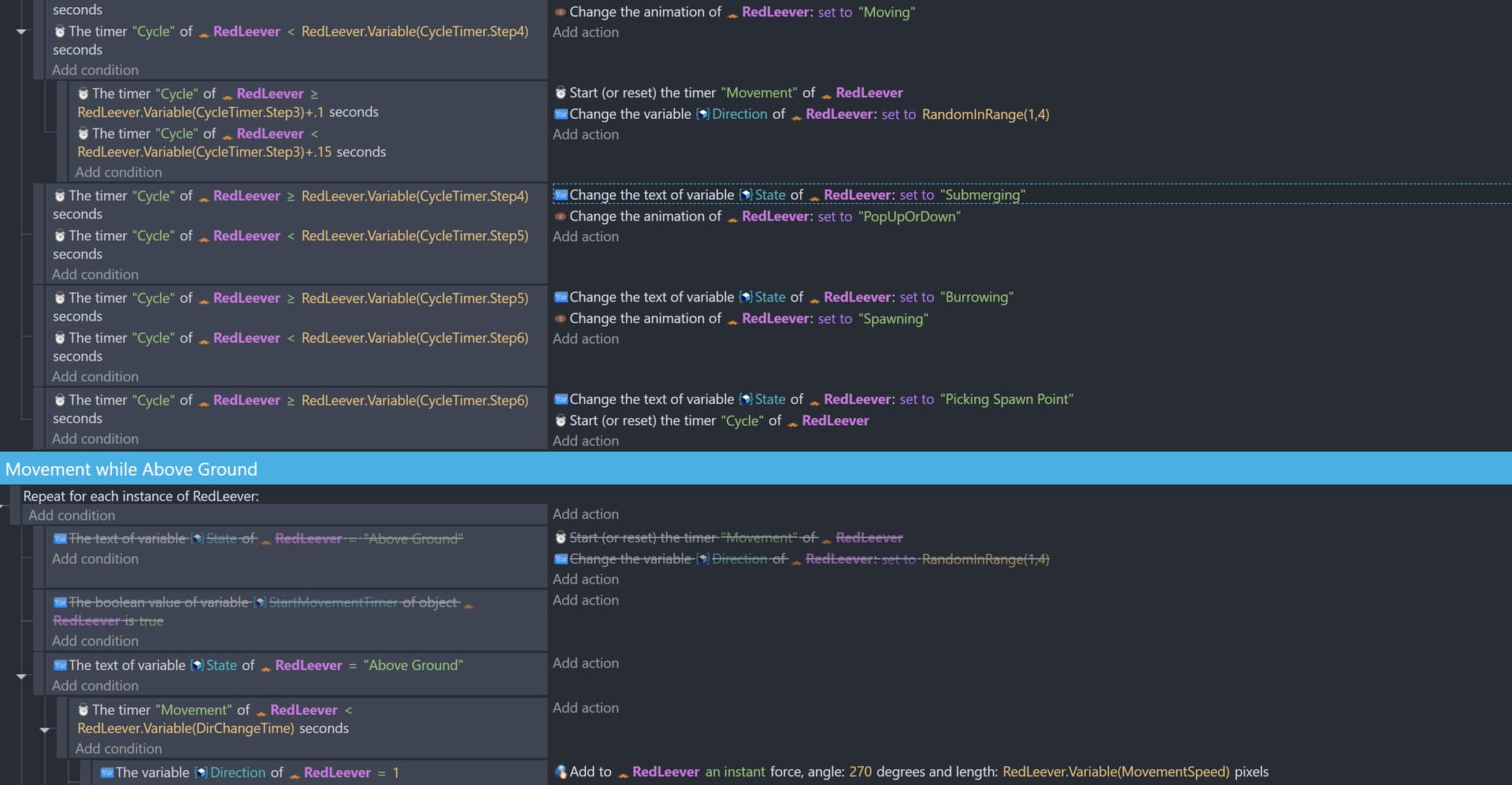 Best way to start a timer in a For Each loop? How do I...? GDevelop