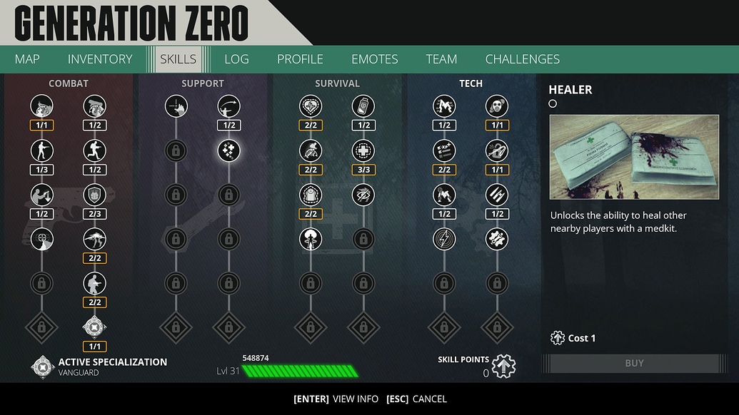 What is your skill build? General Discussion Generation Zero Forum