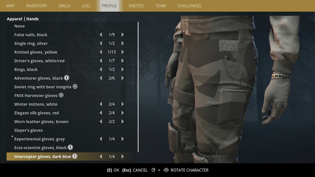 Anyone got a list of all experimental clothing? General Discussion