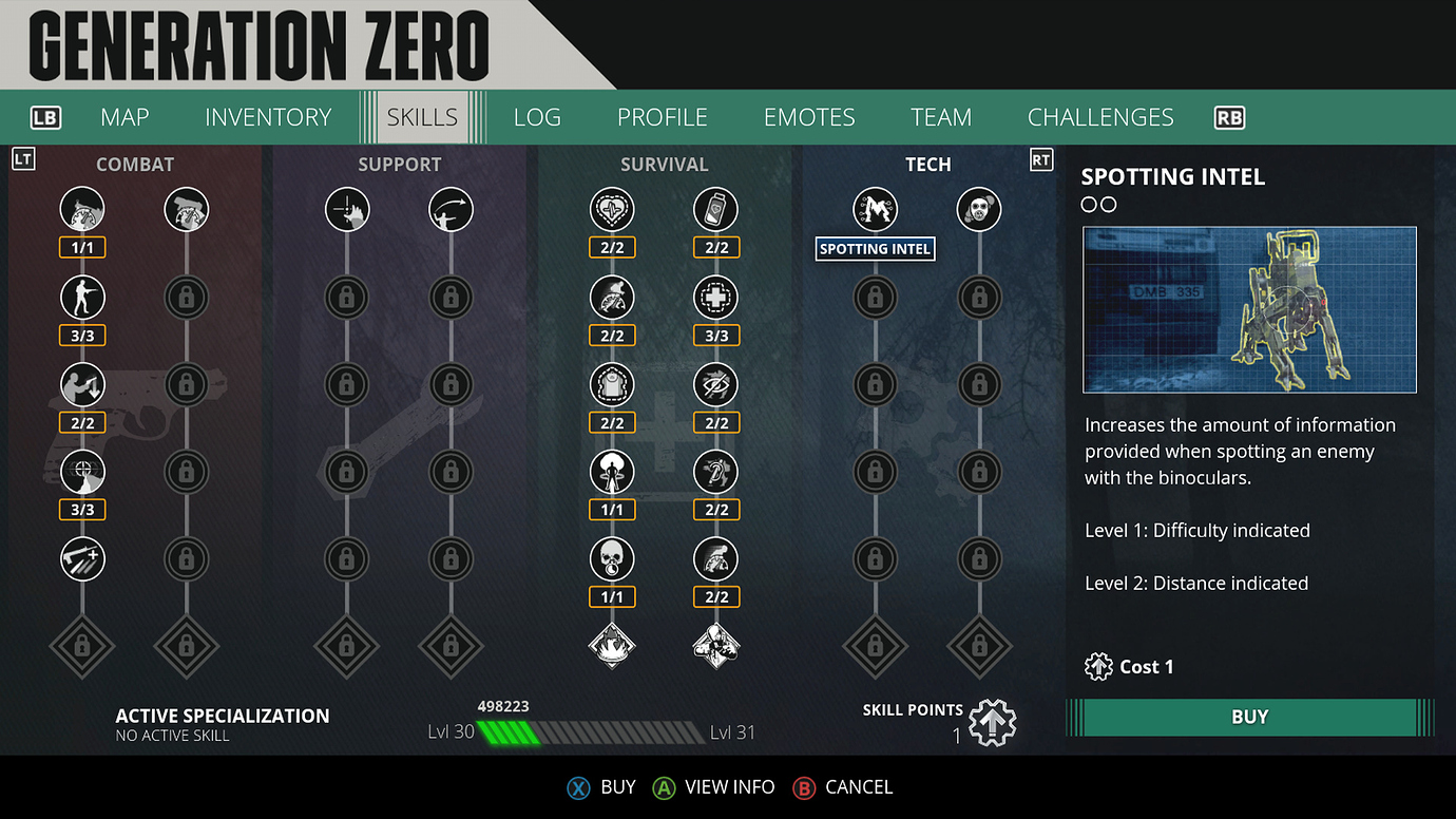 Advice on last skill points Generation Zero Forum