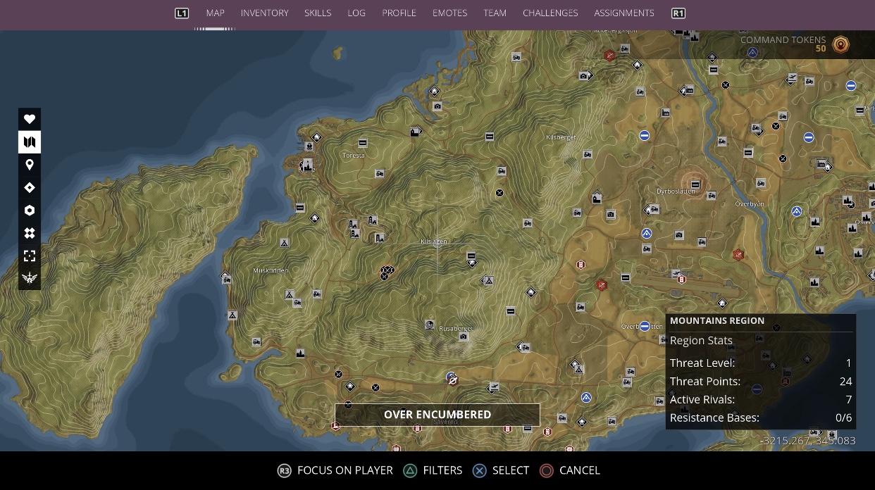 New Control Points in the Mountains Region General Discussion