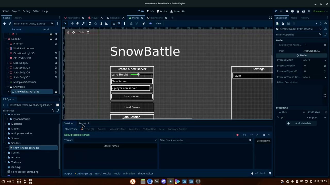 Cannot spawn objects in Multiplayer Networking Godot Forum