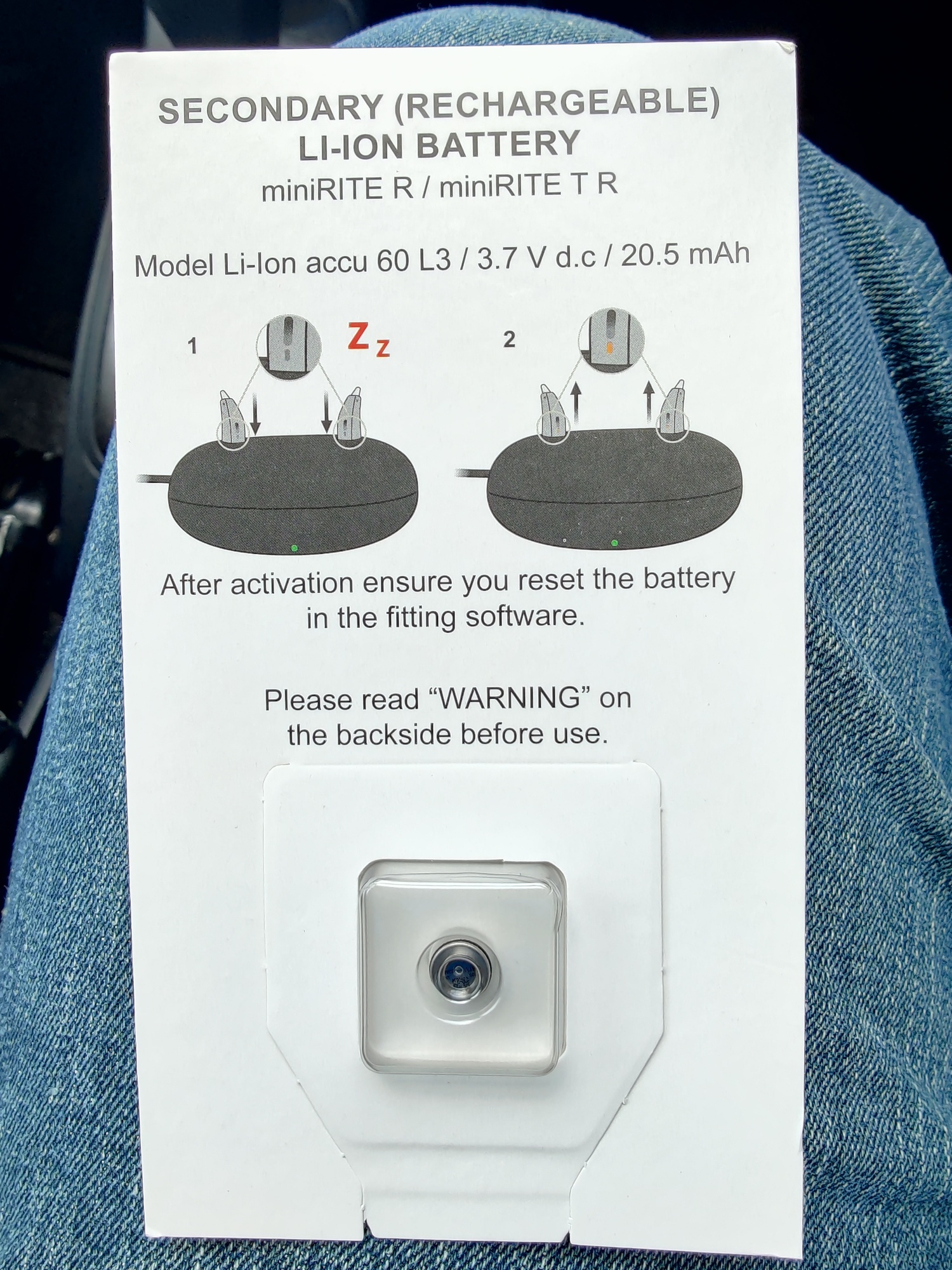 Oticon 222 LiIon Battery for OPN S Hearing Aid Batteries Hearing