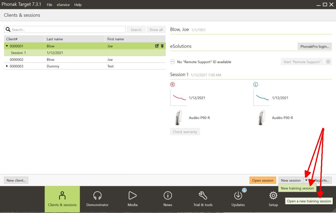 Phonak Target error message - Hearing Aid Self-Fitting and Adjusting