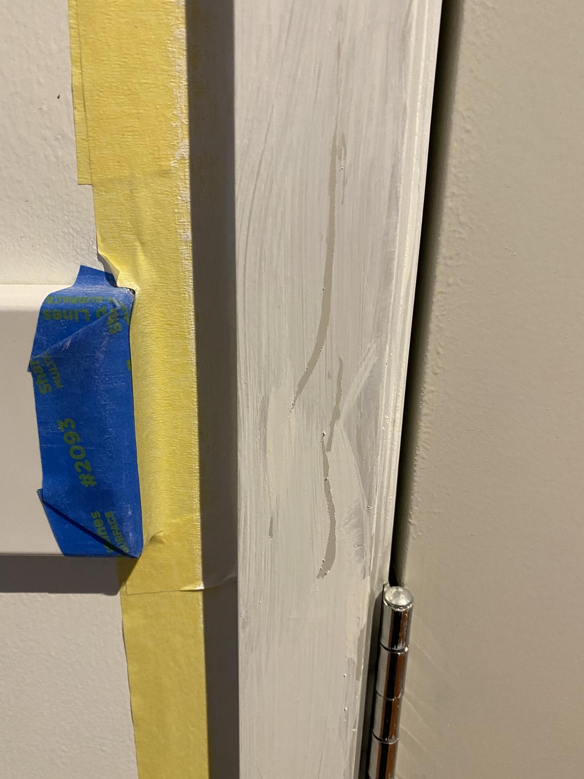 Painting mishap Water based over oil based • Home Renovation