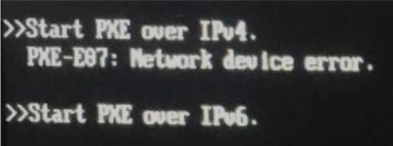 PXE Error PXE-E07 : Network Device Error - HTMD Forum