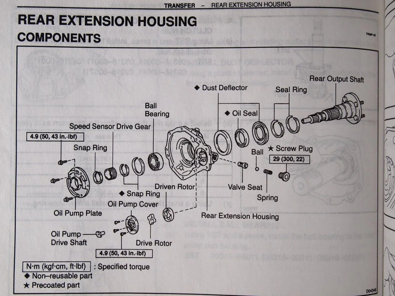 Toyota Transfer Case Parts Diagram 245286-Toyota Transfer Case Parts