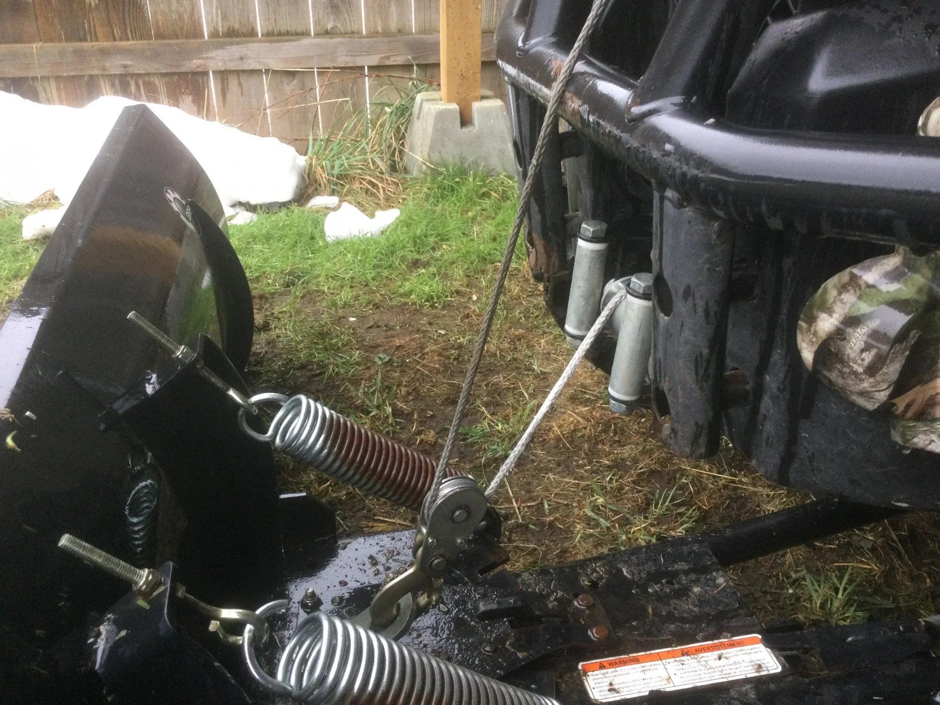 ATV snow plow winch pulley IH8MUD Forum