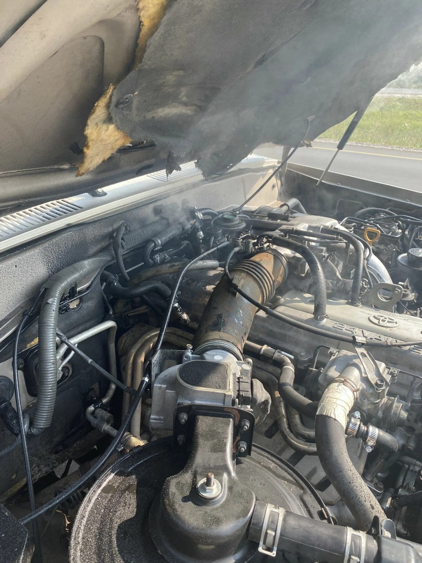 [93 FZJ80] Heater control valve hose blew, drained all coolant while