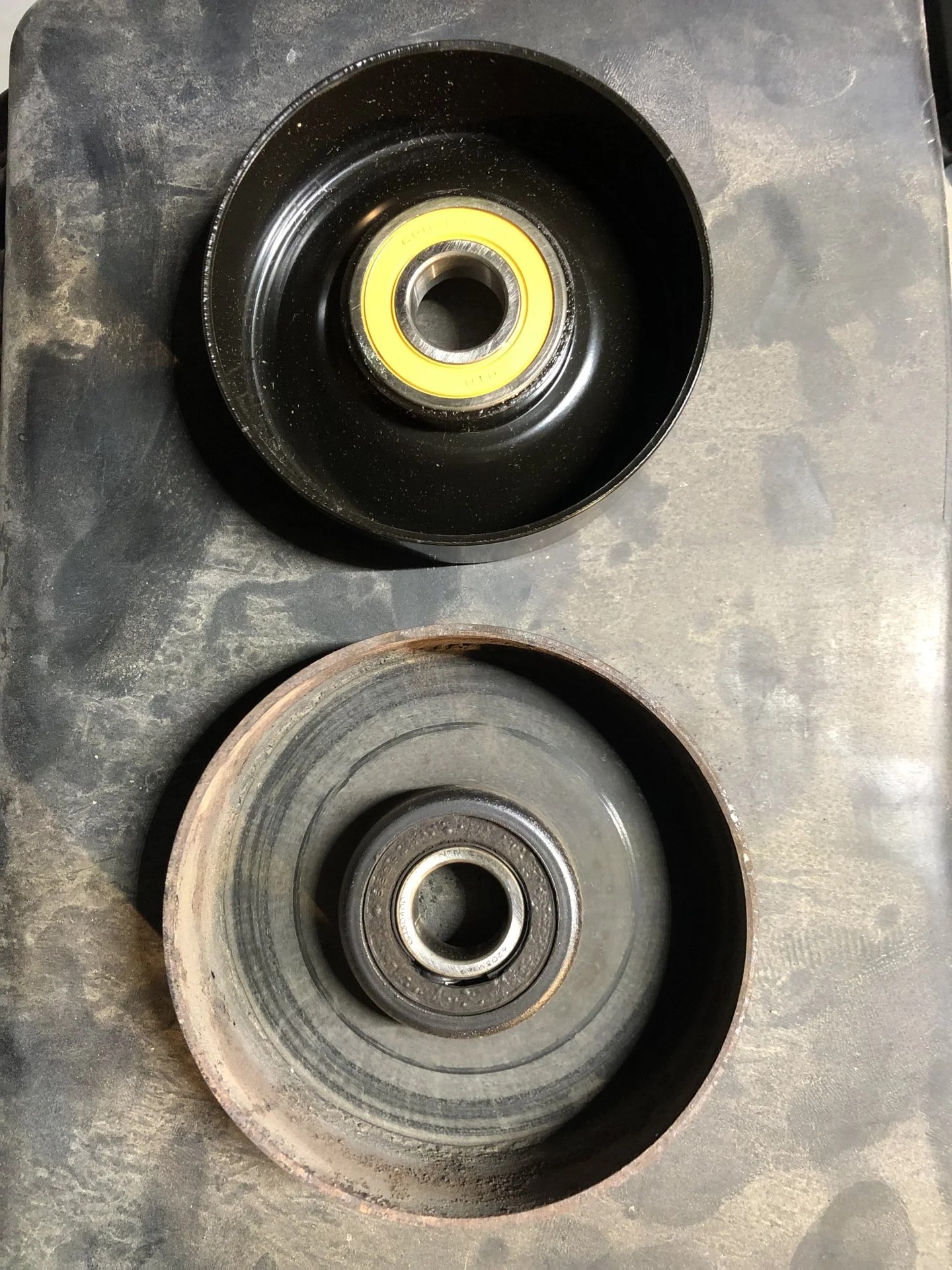 Idler & Tensioner Pulley Bearings, Drive belt (AKA Serpentine or fan