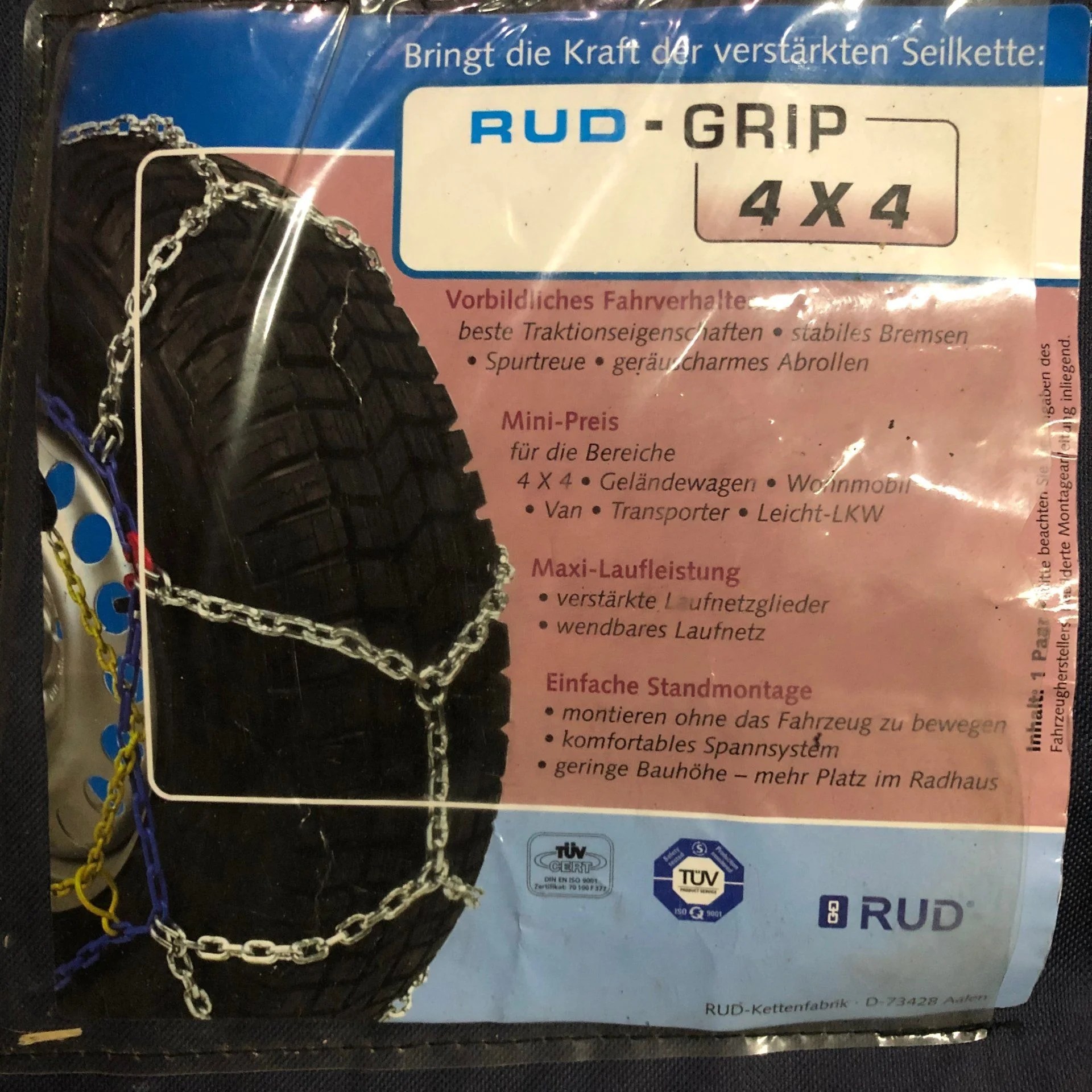 SOLD San Diego 2 Pair RUD Grip 4x4 Snow Chains 33" Tires IH8MUD Forum
