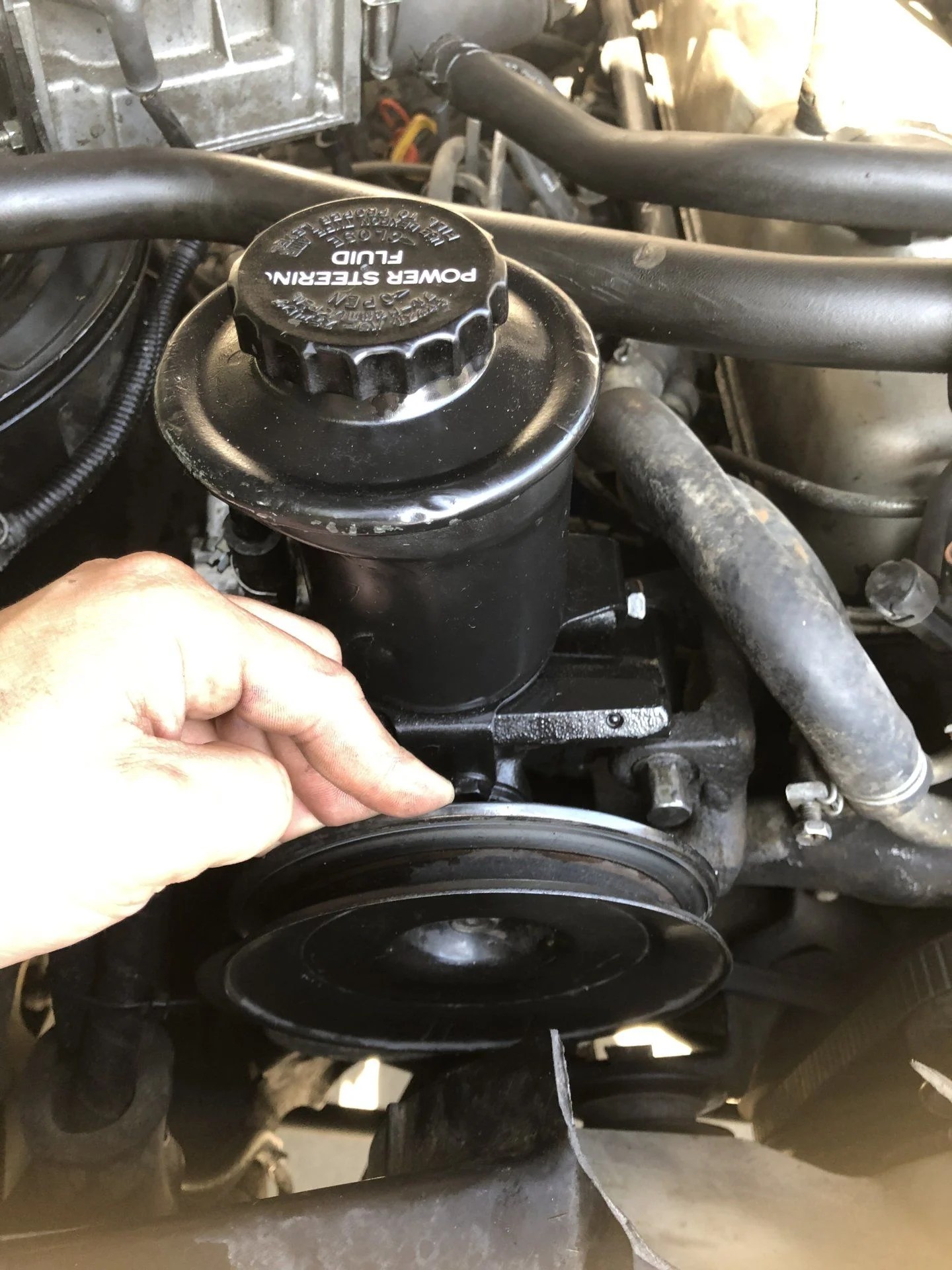 power steering pulley issue and a spinning nut any advice? IH8MUD Forum
