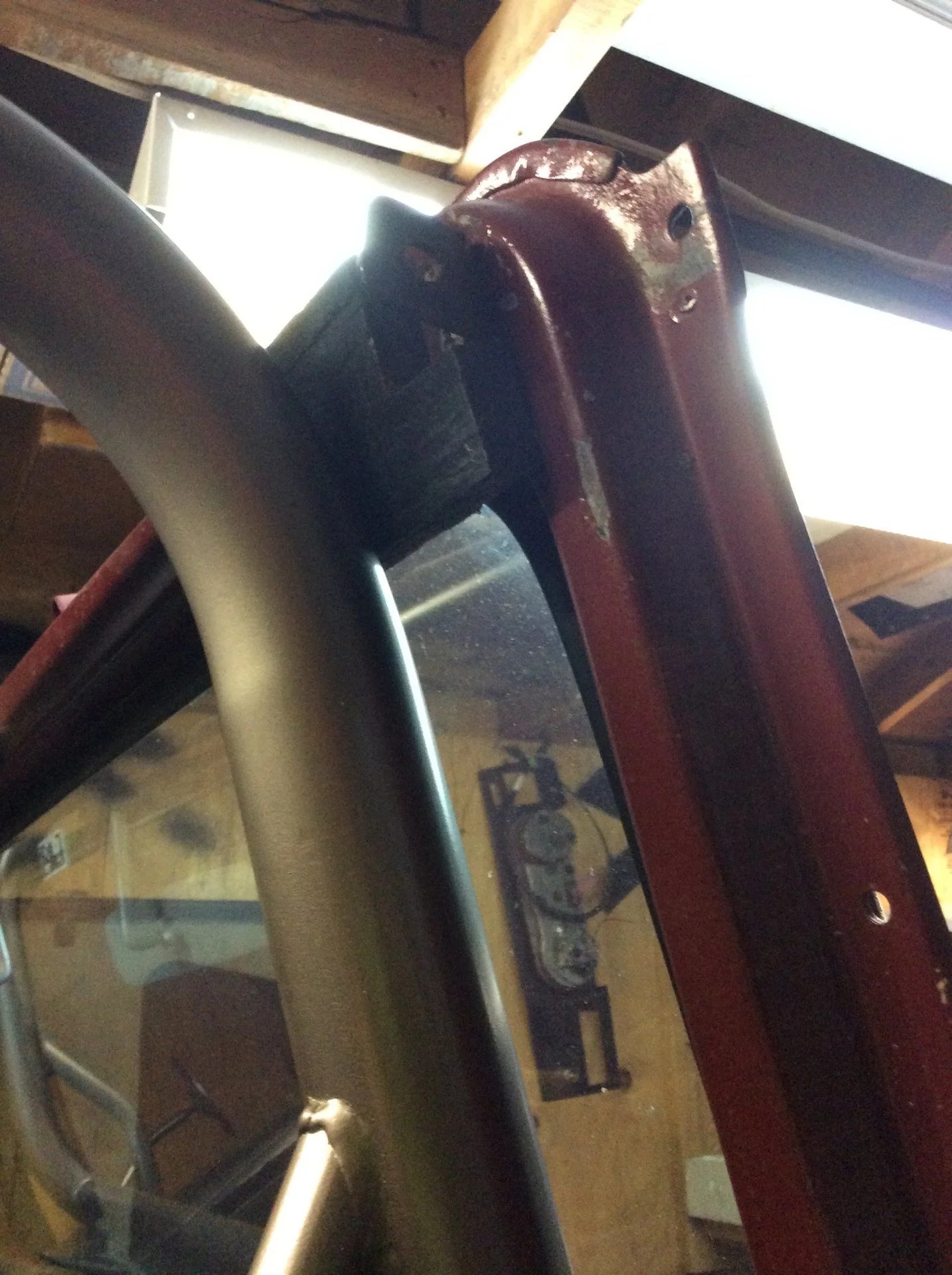 Bracing Windshield Frame to Reduce Vibration (No Doors, No Roof