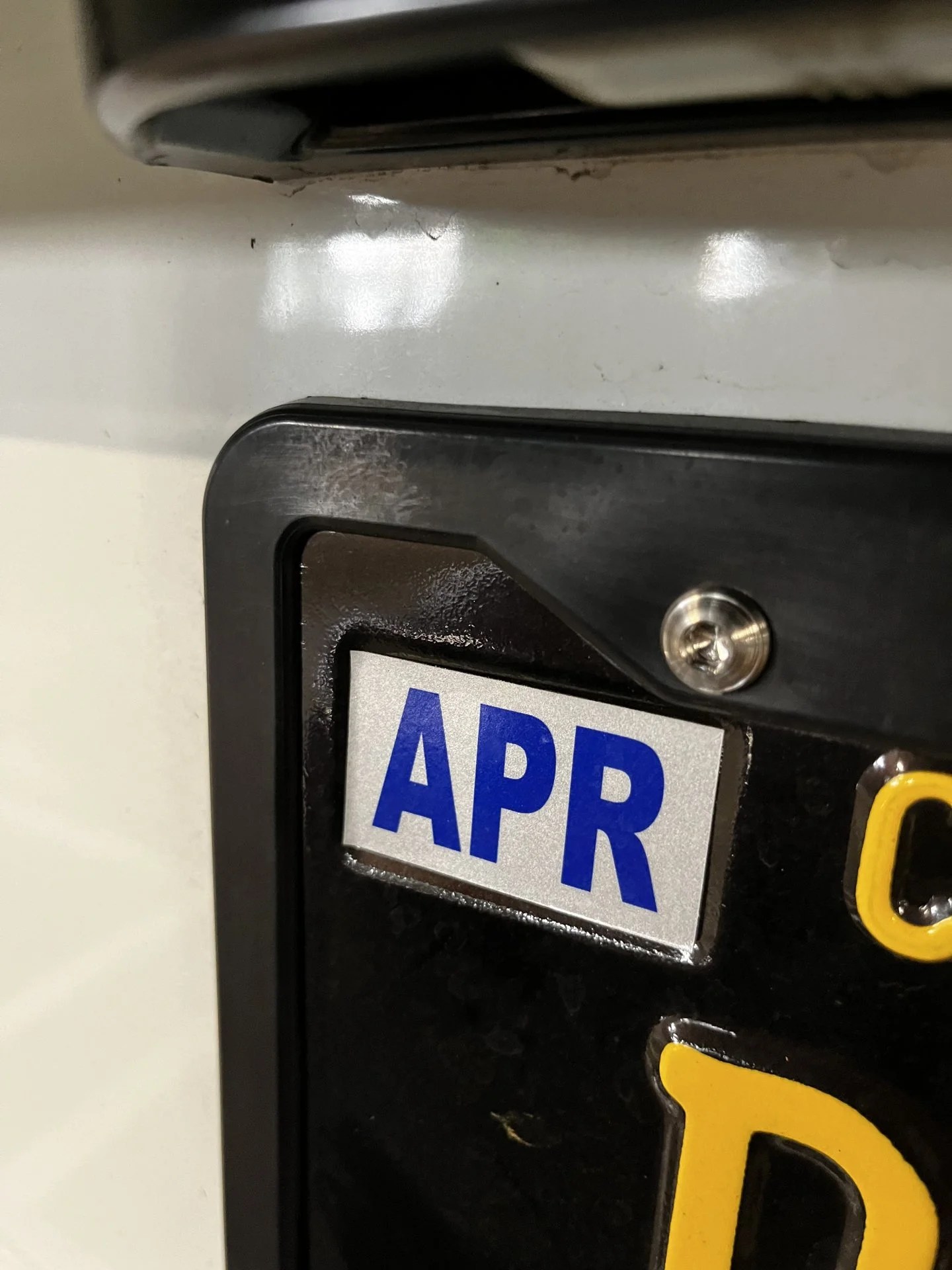 Do your License Plate screw preventive maintenance, or end up with this