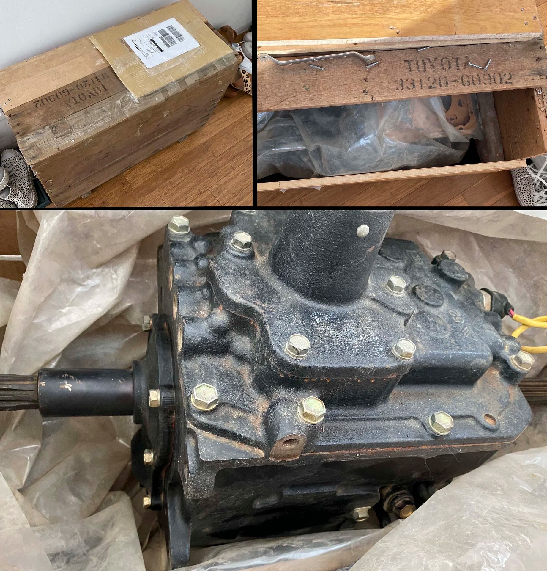 How to remove the stuck gears from a gearbox shaft (dried oil). Advice