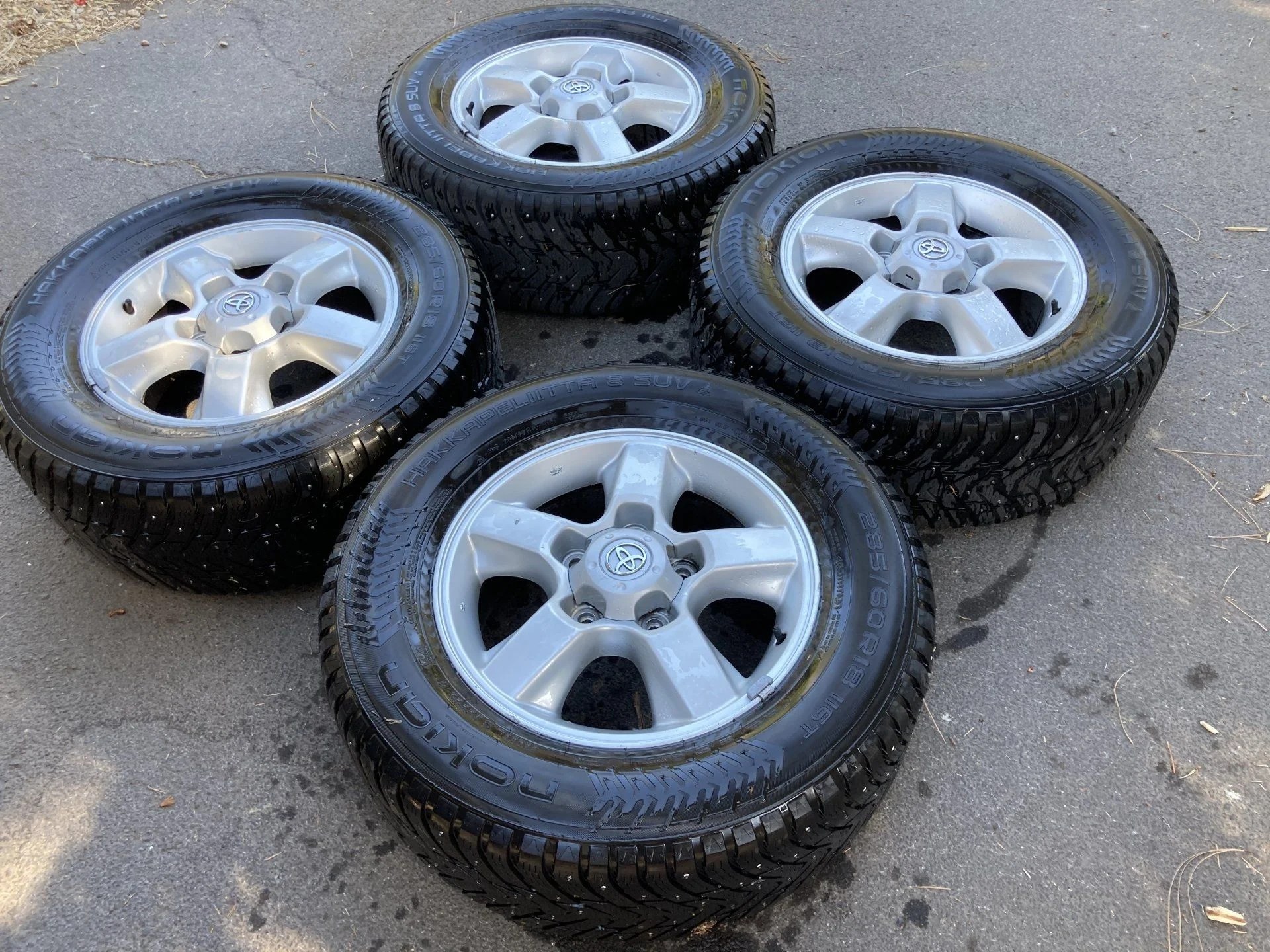 For Sale Bend Oregon 18” Landcruiser Wheels and Studded Winter Tires