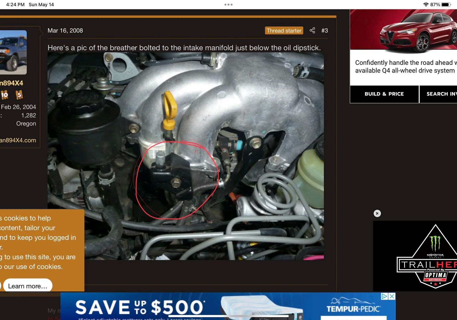 Can anyone tell me where this piece really goes? | IH8MUD Forum