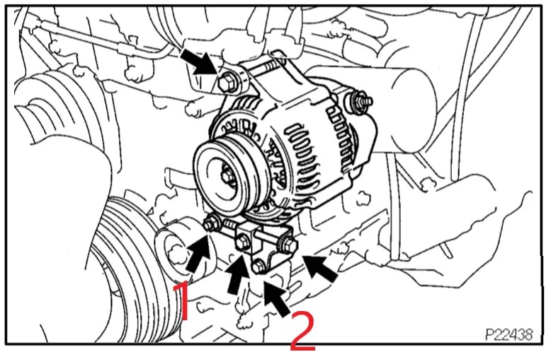 alternator adjustment bracket bolt size | IH8MUD Forum