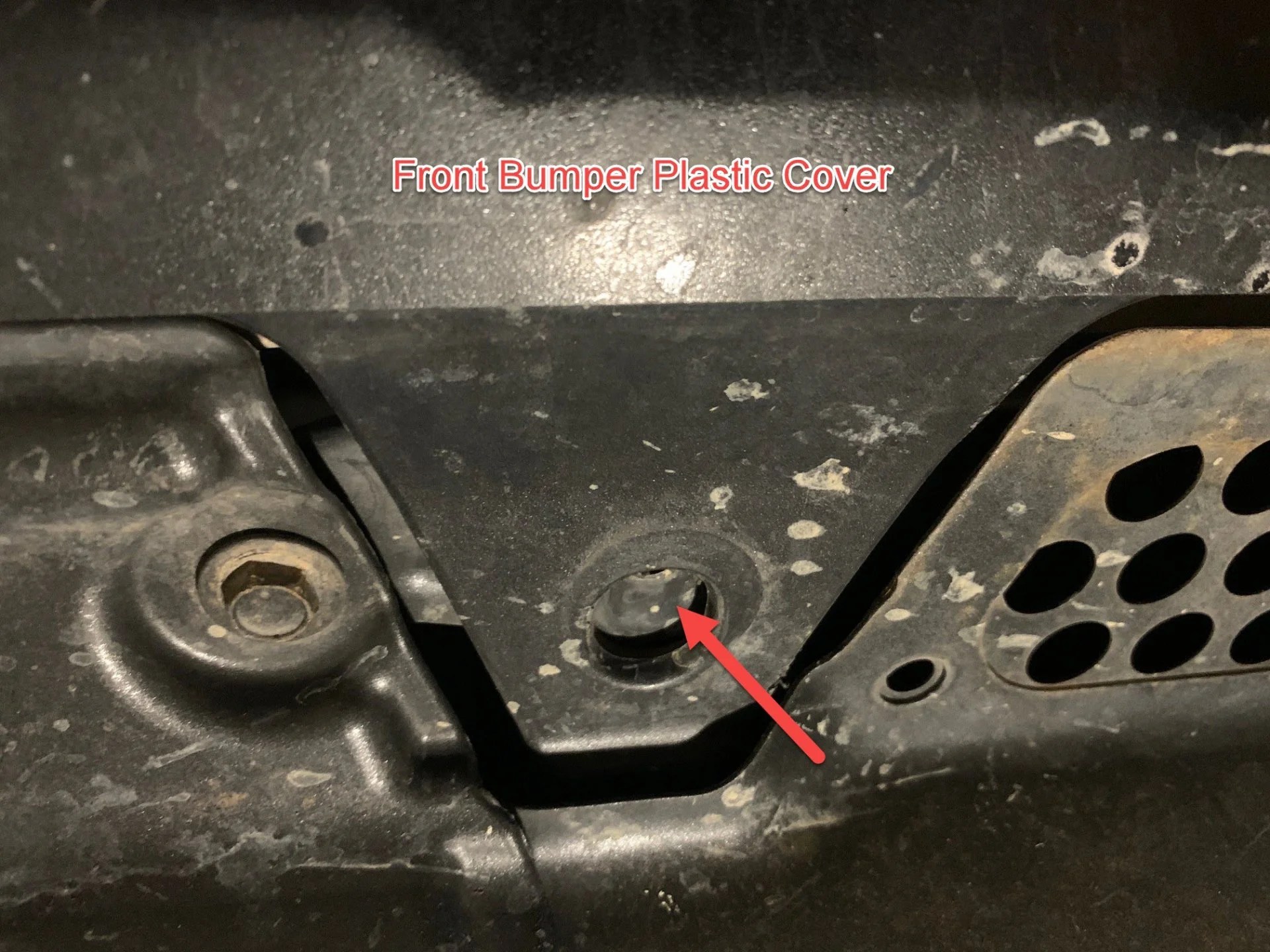 Underneath Front Bumper Cover Bolts P/N IH8MUD Forum