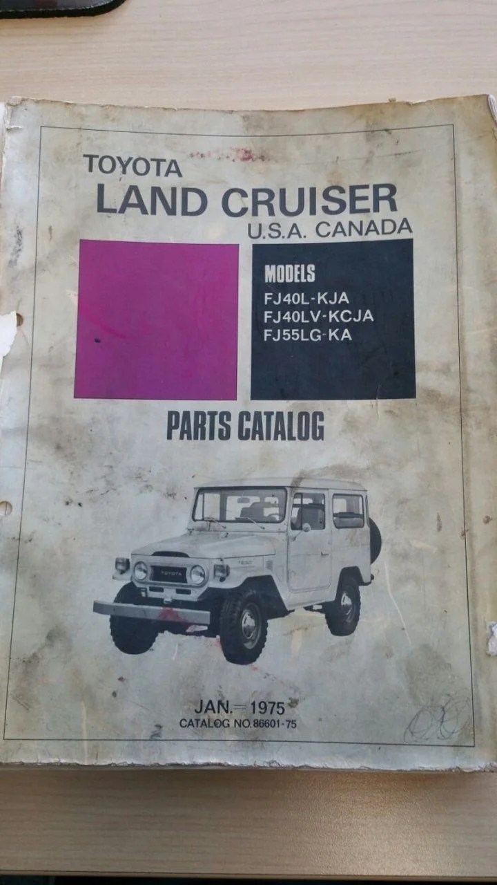 SOLD 1975 Toyota Dealer Parts Catalog Price Lowered IH8MUD Forum