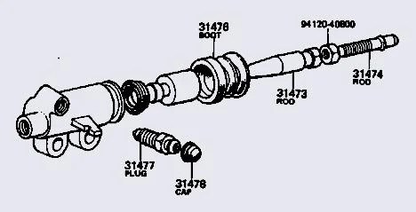 Clutch slave cylinder... what's wrong? | IH8MUD.com Forum | Toyota