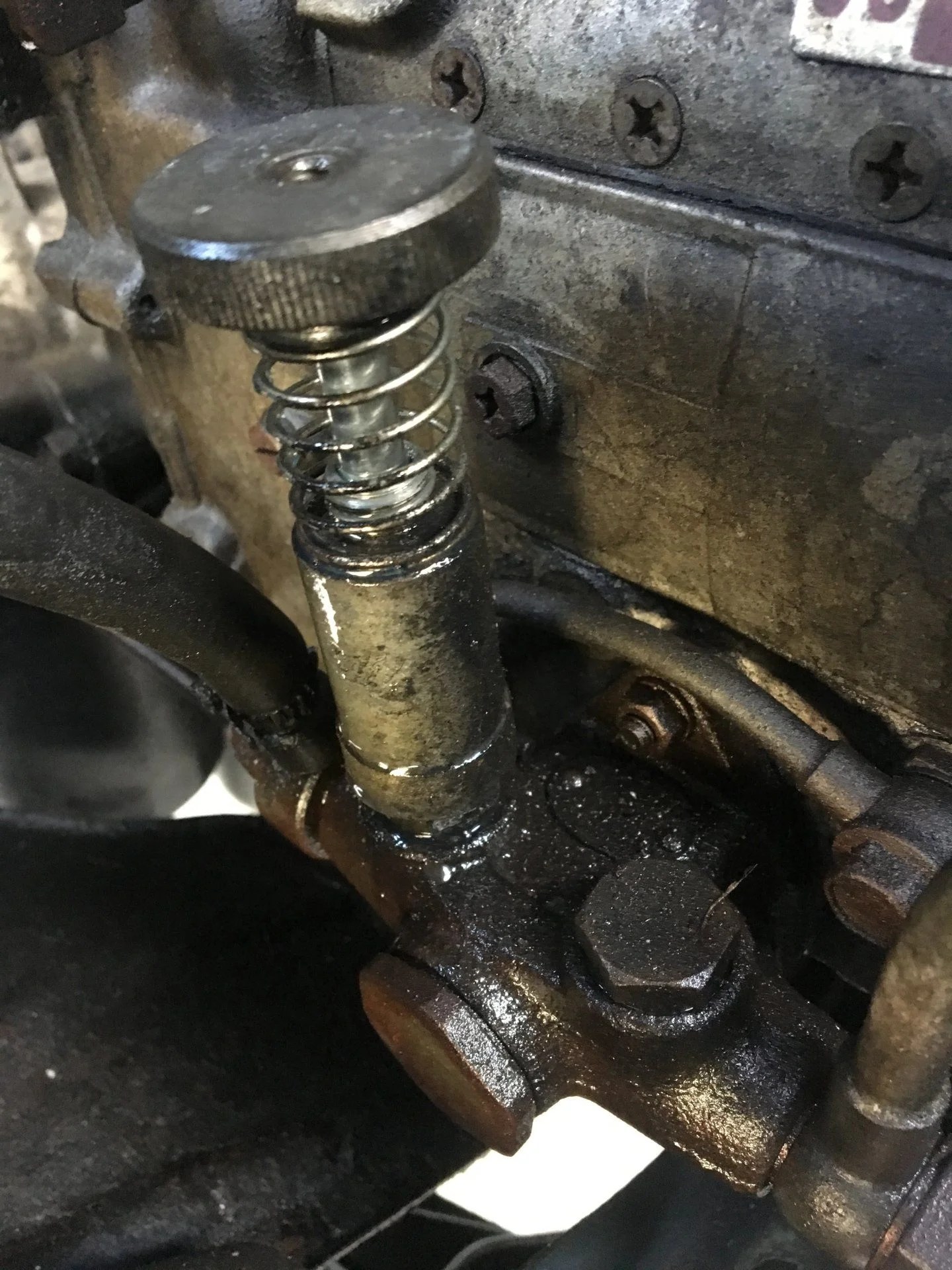 2H leaking diesel primer pump. Pump won’t compress down to locked