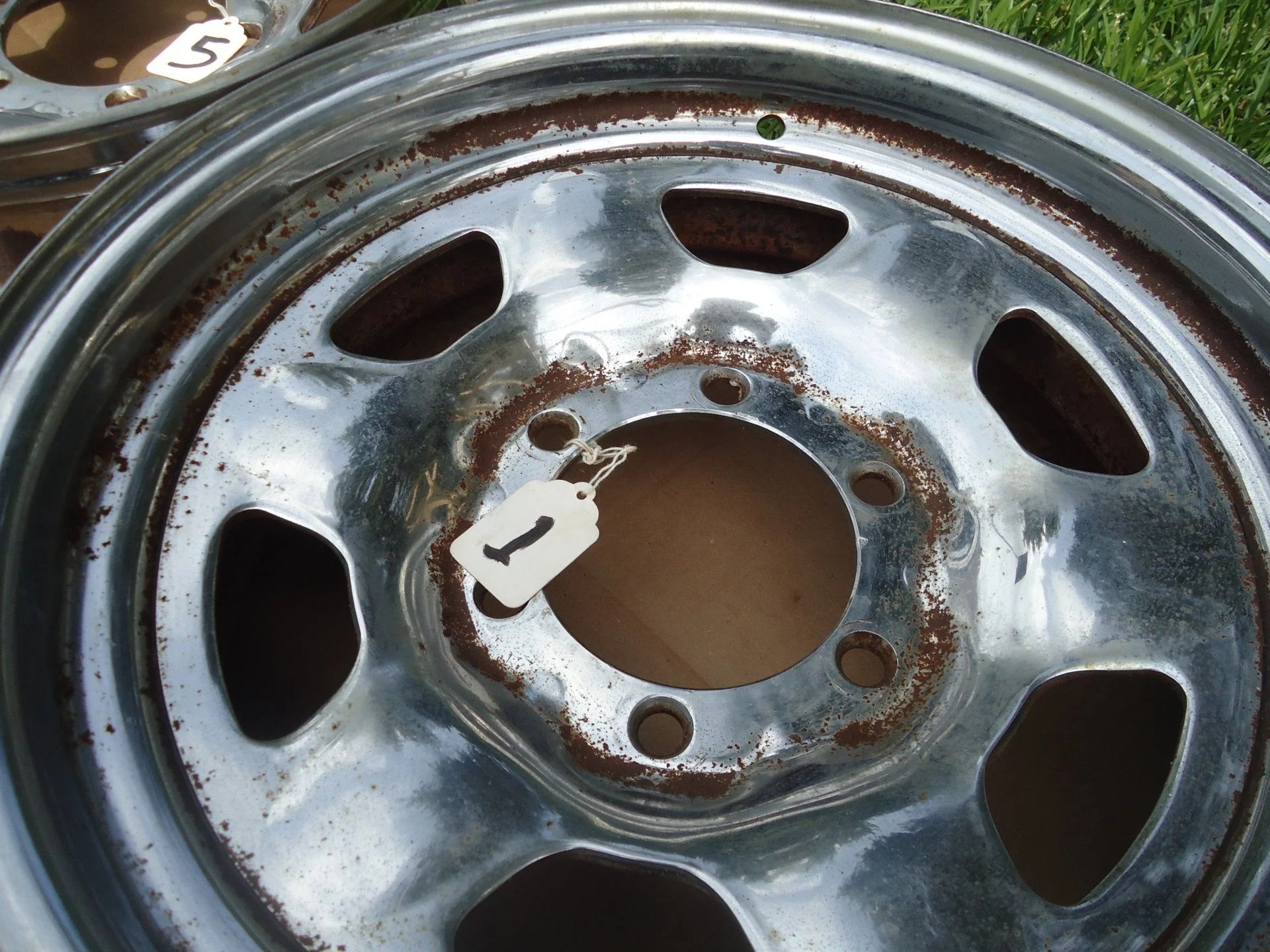 For Sale Lafayette, Louisiana Set of 5, FJ60 Chrome Steel Wheels