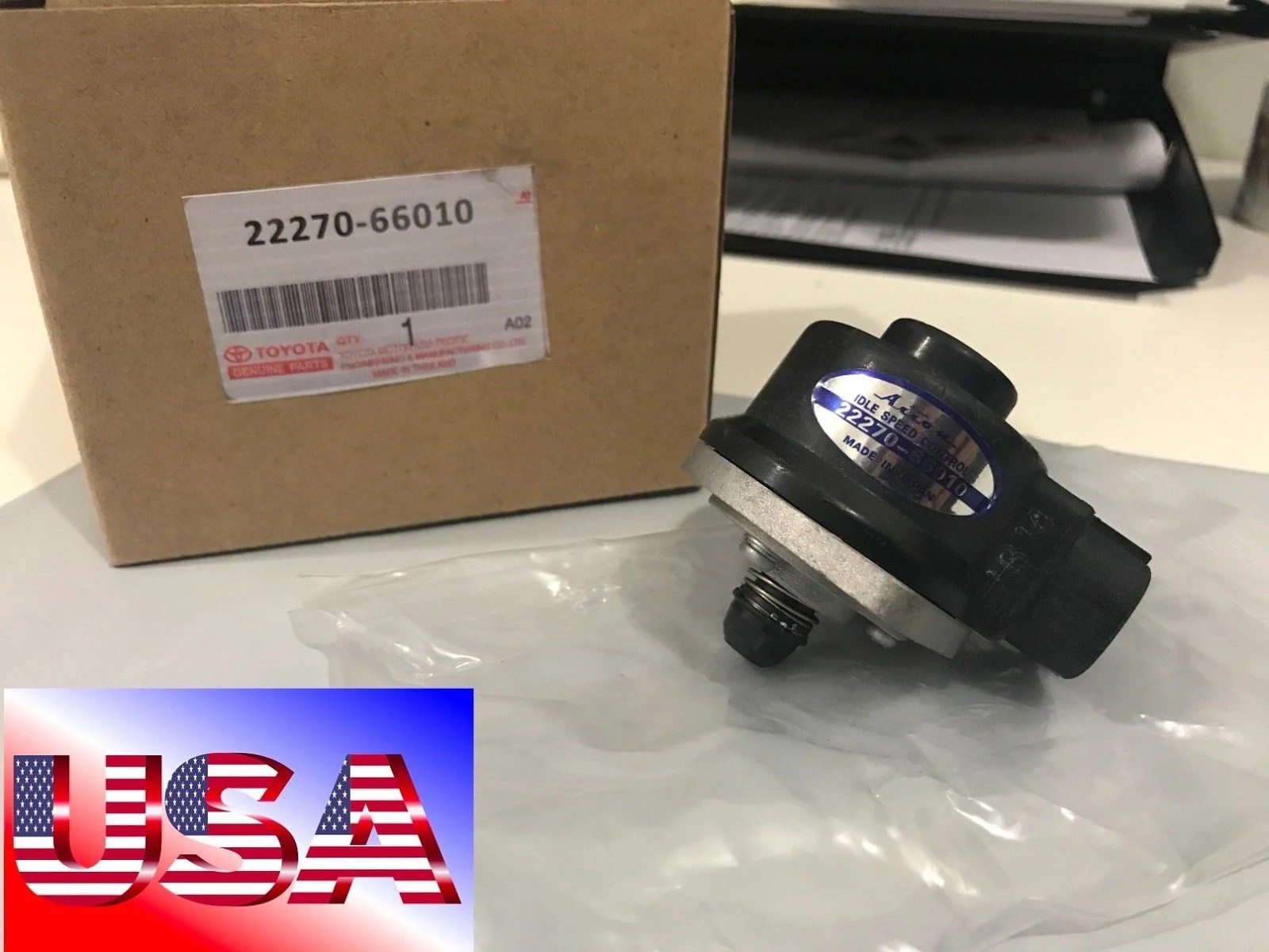 1PC 2227066010 Idle Speed Control Valve for Toyota Land Cruiser 9296