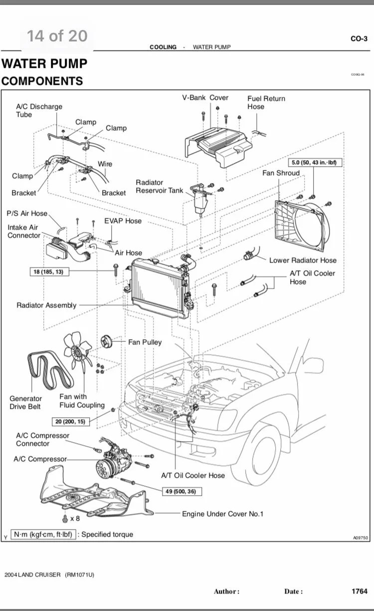 100 series water pump/timing belt torque specs IH8MUD Forum