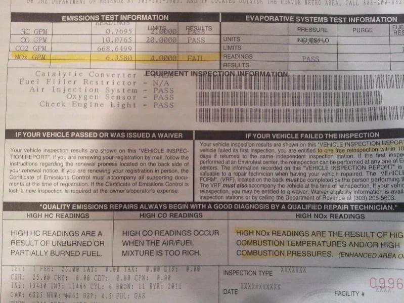 Failed emissions test Colorado! IH8MUD Forum
