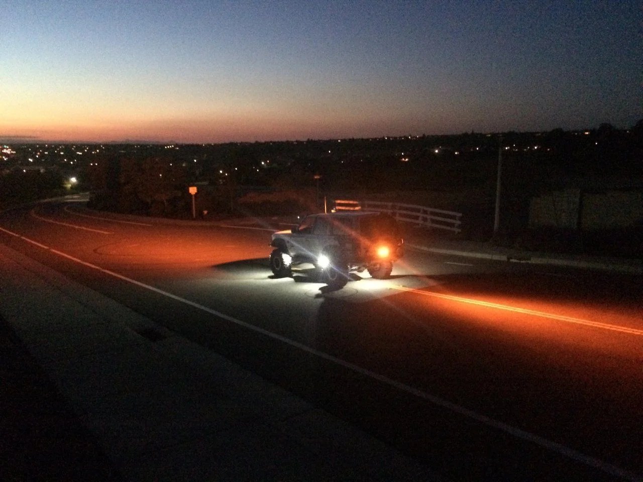 glare off hood from roofmounted LED bar IH8MUD Forum