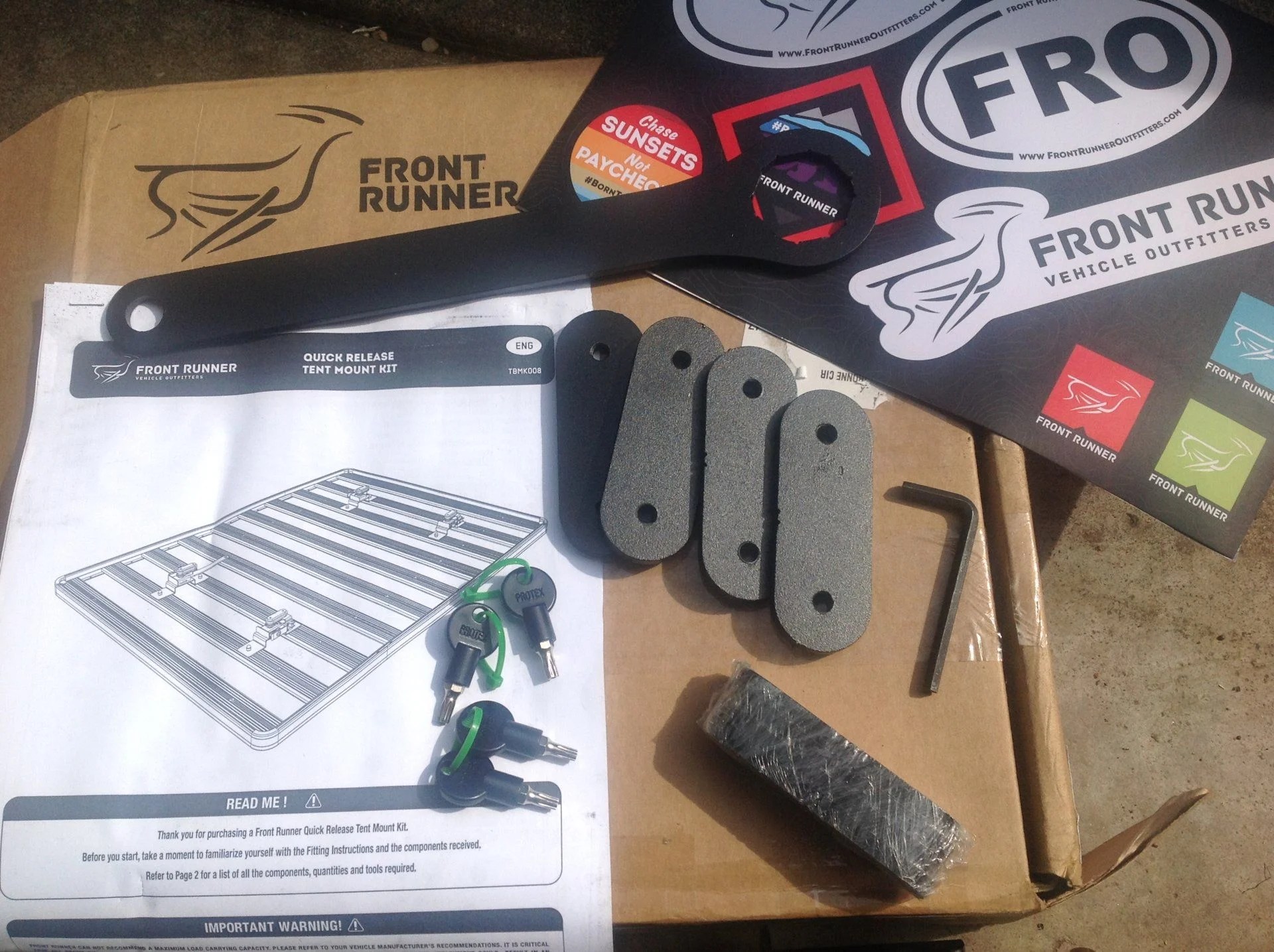 For Sale FRONTRUNNER RTT QUICK RELEASE MOUNTS, DALLAS, TXSOLD