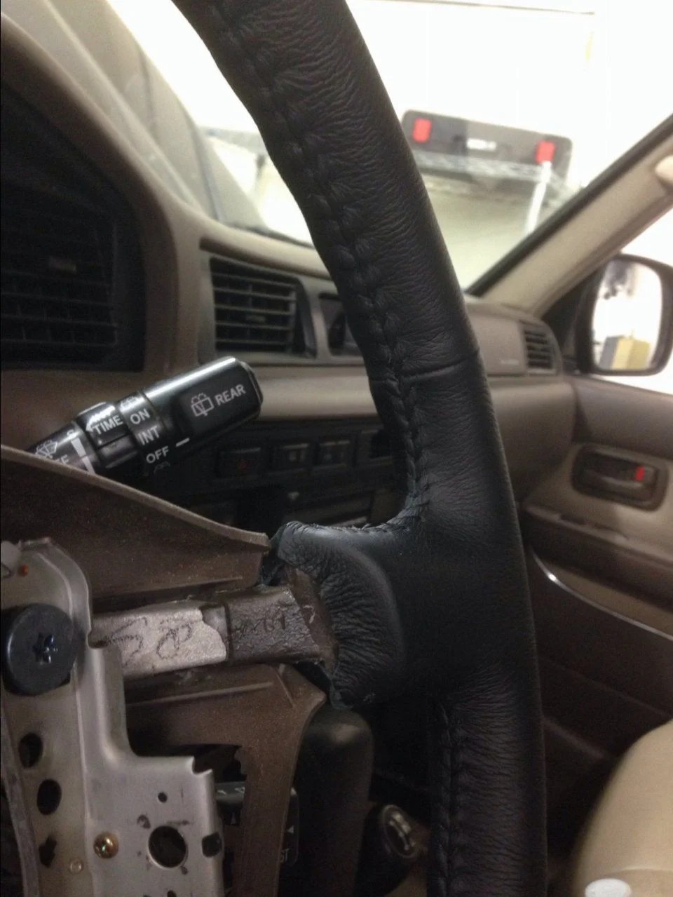 Just got my steering wheel reupholster IH8MUD Forum