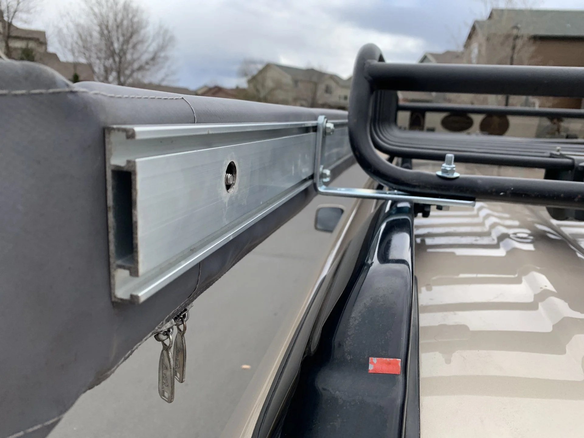 Anyone mount ARB 2500 Awning to stock roof rack? Page 5 IH8MUD Forum
