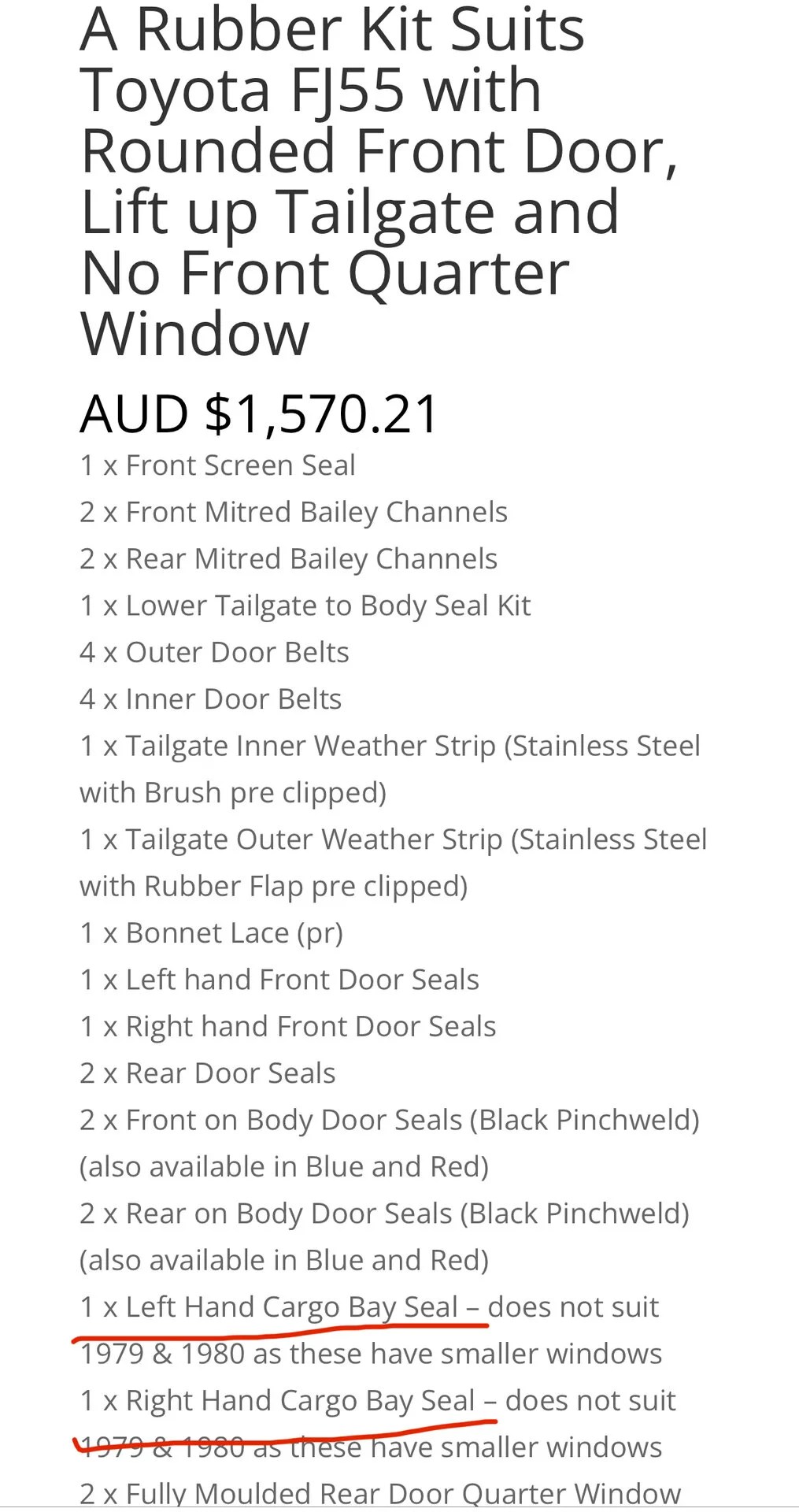 FJ55 Reproduction seal kits from Australia Page 16 IH8MUD Forum