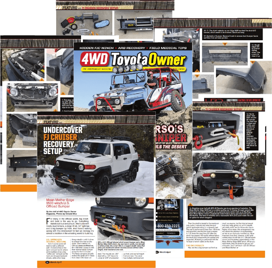 4WD Toyota Owner Magazine U.S. Off Road & Mean Mother Winch Article