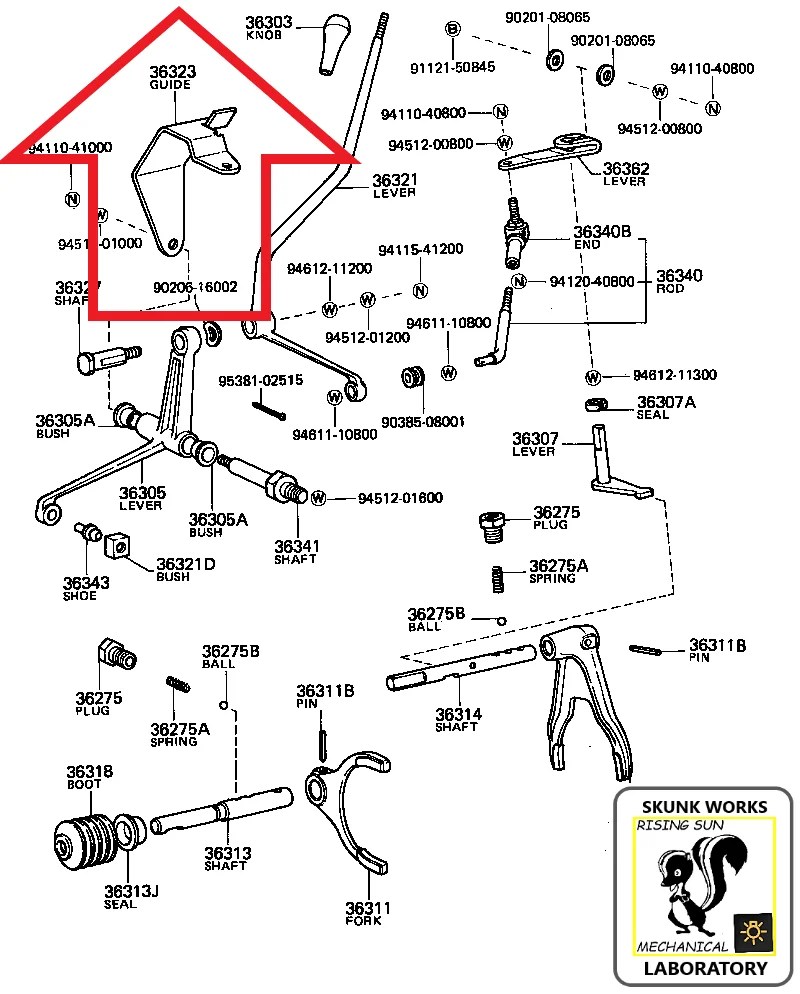 1979 FJ40 Transfer Case Direct Linkage Schematic Needed w/Toyota Part