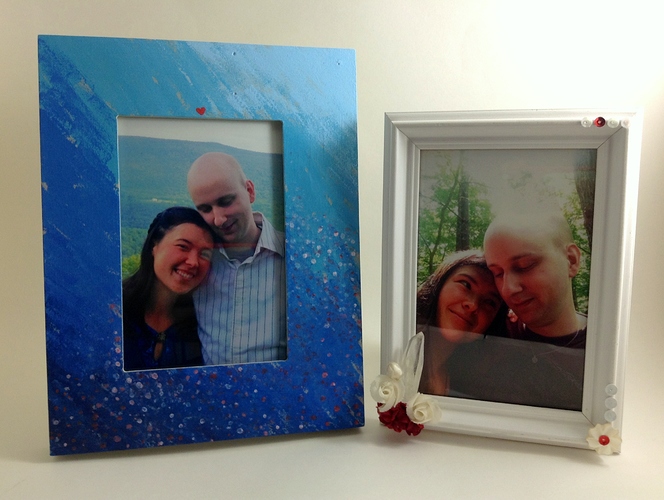 Second hand picture frames revamped Completed Projects the Lettuce