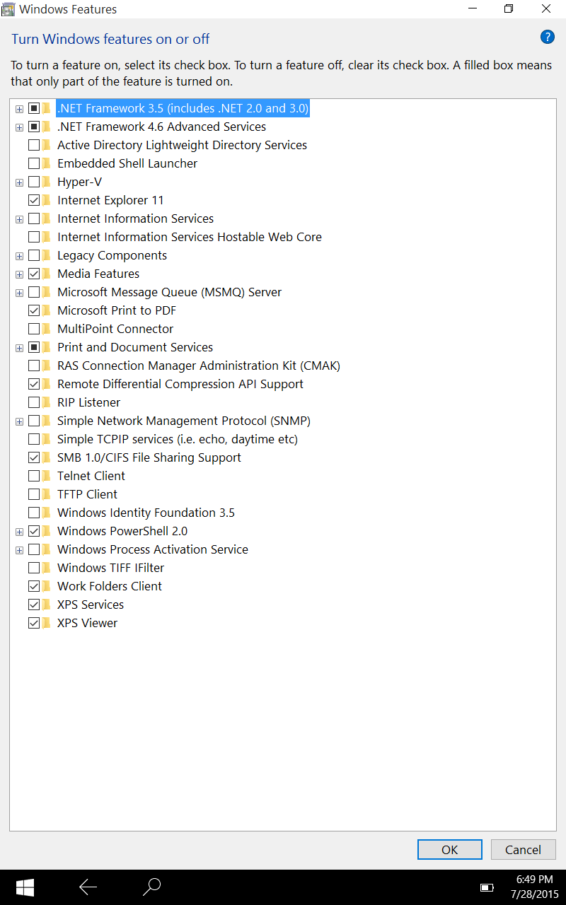 Windows 10 Turn Features On or Off? Windows Level1Techs Forums
