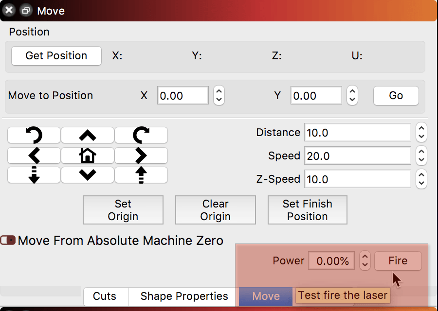 Laser on during FRAME operation LightBurn Software Questions